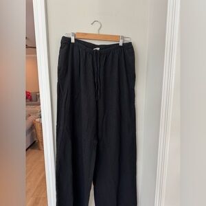 Black Linen Pants